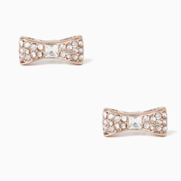 Kate Spade Pavé Bow Earrings - New - Picture 1 of 10
